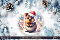 Christmas Ornament | Winter | Cute Holiday wombat Product Image 1