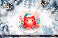 Christmas Ornament | Cute Animal | Holiday Cat Product Image 1