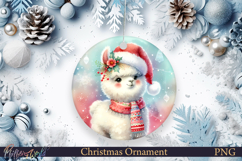 Christmas Ornament | Cute Animal | Holiday Alpaca Product Image 1