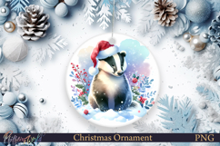 Christmas Ornament | Cute Animal | Winter Badger Product Image 1
