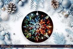Christmas Ornament | Snowflake | Colorful Winter PNG Product Image 1