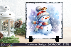 Christmas Design | Winter Slate | Snowman | Little Bird Product Image 1