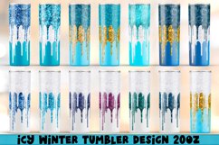 Glitter Icy Tumbler, Winter Christmas Sublimation. Product Image 1