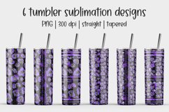 Purple Glitter Leopard 20oz Trend bright tumbler sublimation Product Image 1