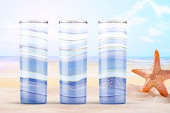 Sea vibes Tumbler Wraps Sublimation. 20 oz, PNG. Product Image 2