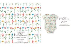 Watercolor Wildflowers Pattern Product Image 2