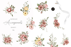 Watercolor Garden Flowers Bundle Product Image 3