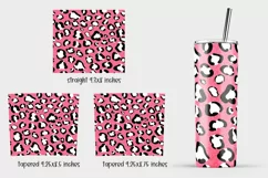 Leopard tumbler wrap 20 oz skinny tumbler sublimation design Product Image 3
