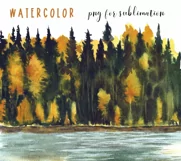 Watercolor autumn landscape clipart. Fall Sublimation PNG Product Image 2