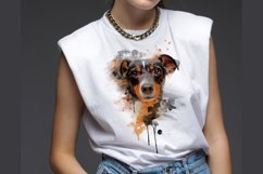 Jack Russell Terrier Watercolor Sublimation Clipart PNG JPG Product Image 2