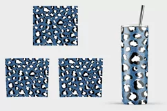 Leopard tumbler wrap 20 oz skinny tumbler sublimation design Product Image 2