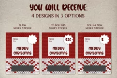 Christmas money card Lip balm money holder Money card design Product Image 4