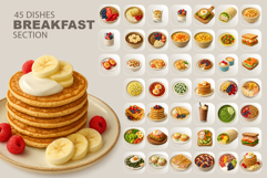 A set of 800 food images and 20 icons Product Image 3