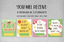 Knitting lover money holder gift card Yarn PNGs money card Product Image 3