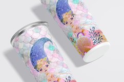 Mermaid Skinny Tumbler Sublimation Designs, PNG Files Product Image 4