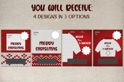 Christmas money card Lip balm money holder Money card design Product Image 3