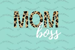 Cheetah Mom boss SVG, Mom life svg Leopard print sublimation Product Image 1
