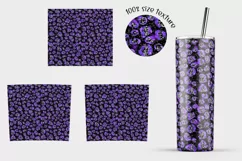 Leopard sublimation tumbler Black tumbler glitter PNG design Product Image 6