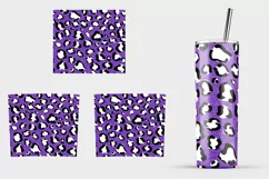 Leopard tumbler wrap 20 oz skinny tumbler sublimation design Product Image 6
