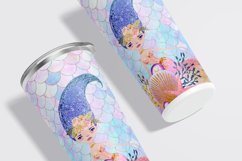 Mermaid Skinny Tumbler Sublimation Designs, PNG Files Product Image 2