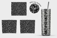 Leopard sublimation tumbler Black tumbler glitter PNG design Product Image 5