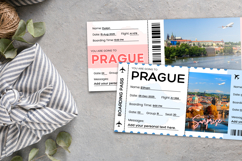 Prague Boarding Pass Canva Templates Product Image 5