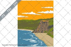 Pipa Beach or Praia de Pipa Tibau do Sul in Brazil WPA Art Product Image 1