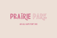 Prairie Park Sans - Font Duo - Solid and Outline Font Product Image 1