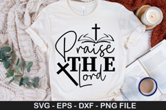 Praise the Lord SVG - Christian Design Product Image 1