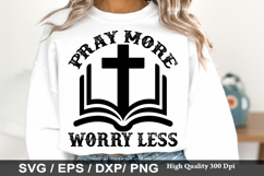 Christian Easter SVG Design - Remember to pray on easter day Product Image 3