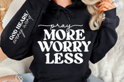 Pray More Worry Less SVG Design Product Image 3