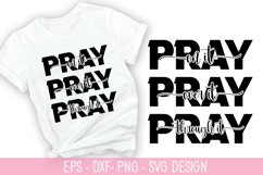 Pray More Worry Less SVG - Christian Quotes Design Product Image 1