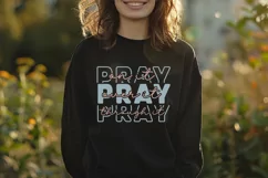 Pray On It Pray Over SVG, Christian SVG Design, Faith SVG Product Image 2
