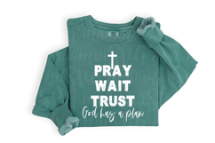 Pray Wait Trust God Has a Plan Svg Product Image 3