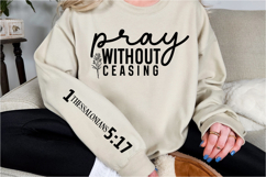 Pray without ceasing Sleeve SVG Design Product Image 3