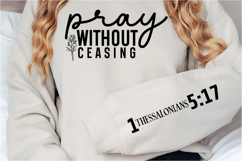 Pray without ceasing Sleeve SVG Design Product Image 2