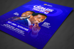 Prayer and fasting church poster template Product Image 7