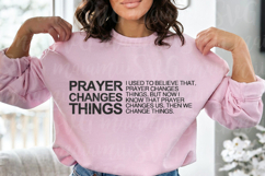 Prayer Changes Things SVG Bundle: Christian Bible Verse Product Image 1