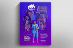 Prayer &amp; Fasting Flyer Template Psd Product Image 2
