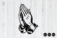 Praying Hands SVG, Religious SVG, Spiritual SVG Product Image 1
