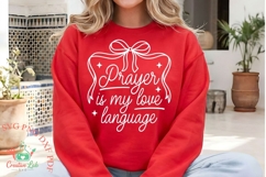 Prayer Is My Love Language SVG, PNG, Christian Faith Shirt Product Image 2