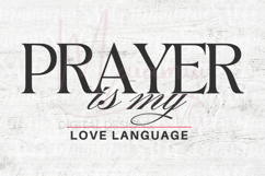 Prayer Is My Love Language SVG Christian Faith Design Product Image 4