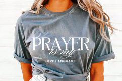 Prayer Is My Love Language SVG Christian Faith Design Product Image 3