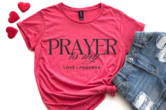 Prayer Is My Love Language SVG Christian Faith Design Product Image 2