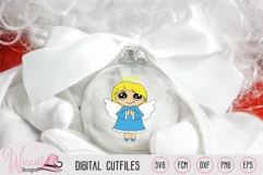 Praying Christmas angel, Kawaii angel, Cute angel girl, Product Image 4