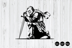 Praying Knight SVG, Medieval Knight SVG, Warrior SVG Product Image 1