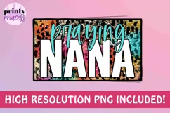 Praying Nana png, Religious Nana sublimation design Product Image 3