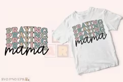 Christian Mom Varsity, Praying Mama SVG T-shirt Design Product Image 2