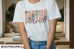 Mom Mama Mother’s Day SVG T-shirt Design, Mother’s Day SVG Product Image 3