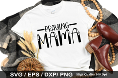 Praying Mama SVG - Mother&#039;s Design Product Image 1